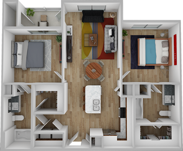 B1 - Two Bedroom / Two Bath