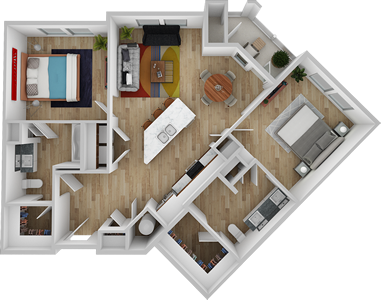 B3 - 2 Bedroom / 2 Bath